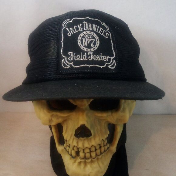 Vintage K Brand Jack Daniel's Field Tester Patch Snap Trucker Hat - Picture 1 of 11